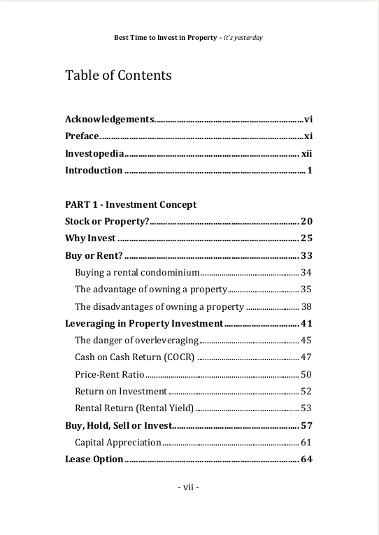 Table of Contents